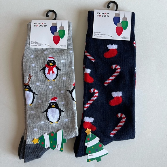 New Funky Socks Christmas theme. 2 pair - Picture 2 of 3